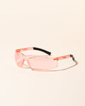 Pink Wraparound Safety Glasses