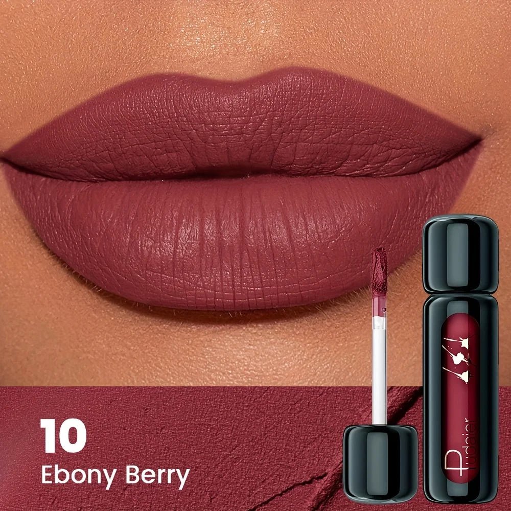 1pc Matte Velvet Lip Gloss, Highly Saturated Liquid Lip Mud, Non-Stick Long Lasting, All Skin Tones Compatible,Mother's Day Gift - Iron Velvet
