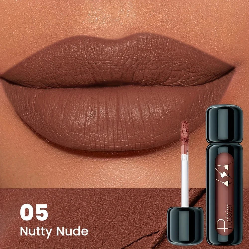 1pc Matte Velvet Lip Gloss, Highly Saturated Liquid Lip Mud, Non-Stick Long Lasting, All Skin Tones Compatible,Mother's Day Gift - Iron Velvet