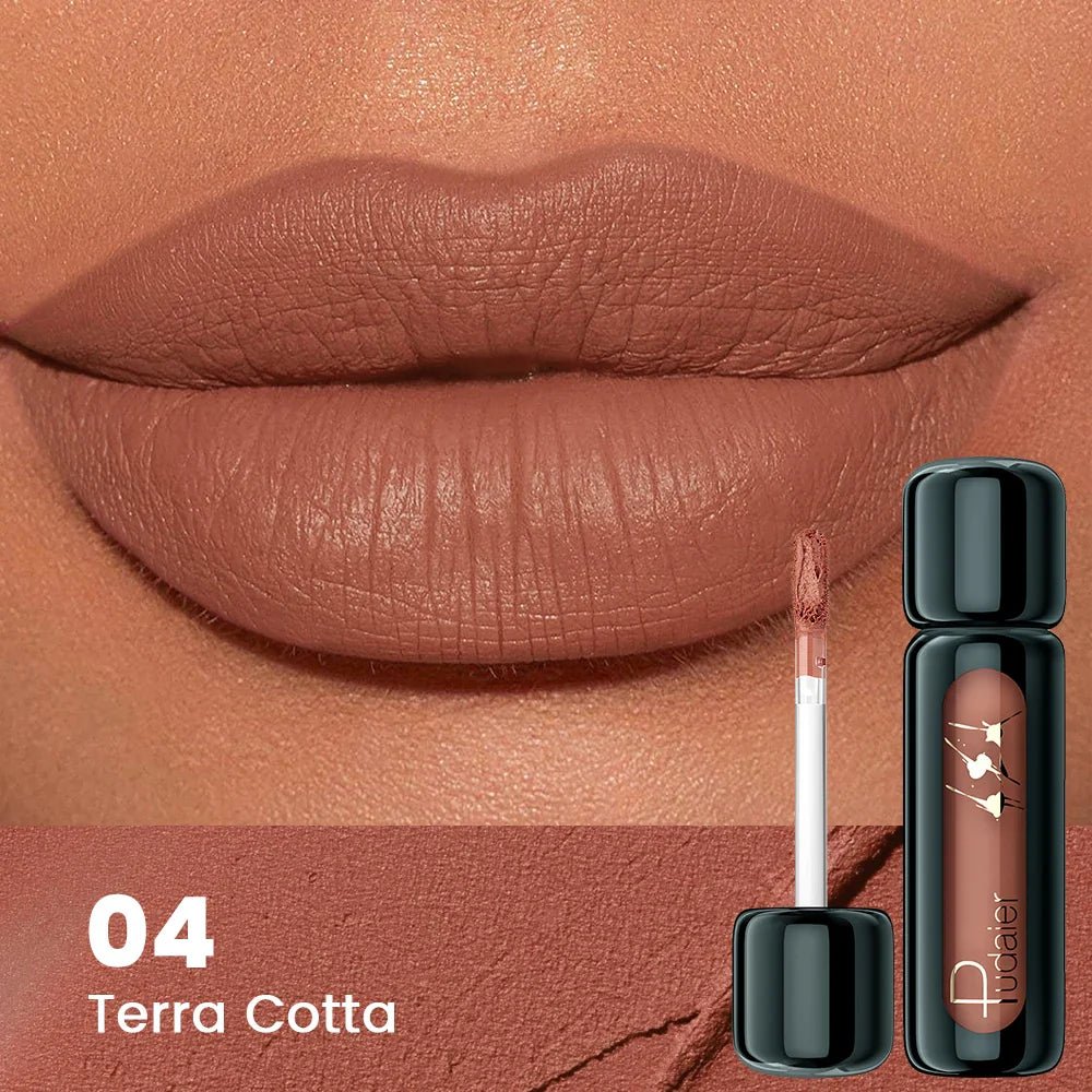 1pc Matte Velvet Lip Gloss, Highly Saturated Liquid Lip Mud, Non-Stick Long Lasting, All Skin Tones Compatible,Mother's Day Gift - Iron Velvet