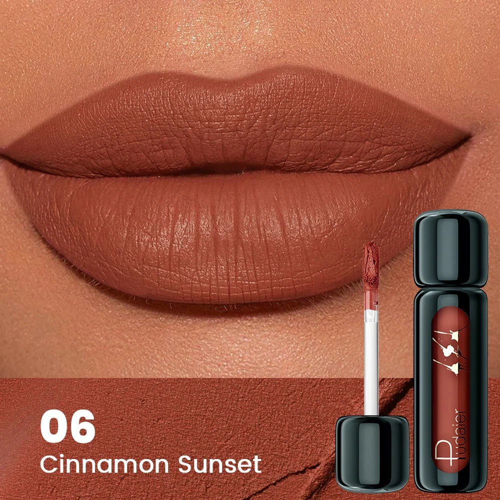 1pc Matte Velvet Lip Gloss, Highly Saturated Liquid Lip Mud, Non-Stick Long Lasting, All Skin Tones Compatible,Mother's Day Gift - Iron Velvet