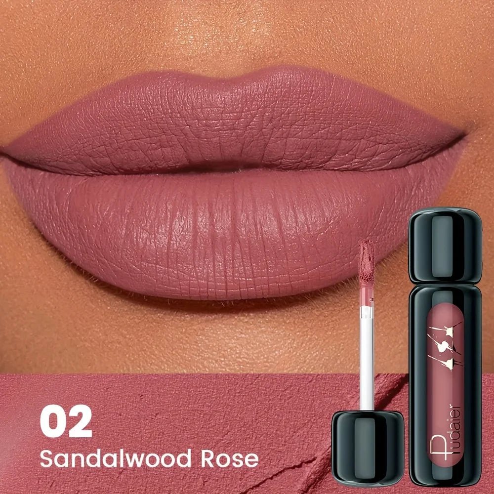 1pc Matte Velvet Lip Gloss, Highly Saturated Liquid Lip Mud, Non-Stick Long Lasting, All Skin Tones Compatible,Mother's Day Gift - Iron Velvet