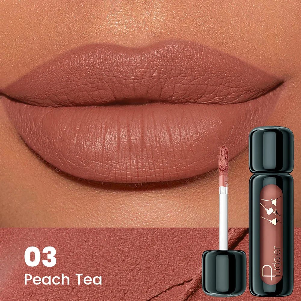 1pc Matte Velvet Lip Gloss, Highly Saturated Liquid Lip Mud, Non-Stick Long Lasting, All Skin Tones Compatible,Mother's Day Gift - Iron Velvet