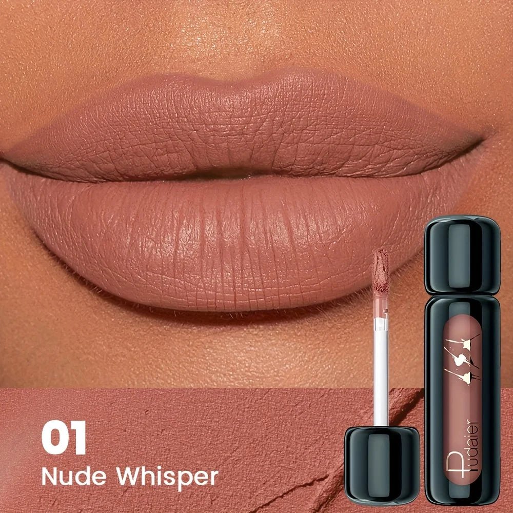 1pc Matte Velvet Lip Gloss, Highly Saturated Liquid Lip Mud, Non-Stick Long Lasting, All Skin Tones Compatible,Mother's Day Gift - Iron Velvet