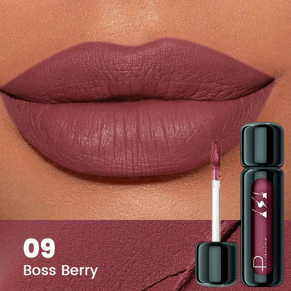1pc Matte Velvet Lip Gloss, Highly Saturated Liquid Lip Mud, Non-Stick Long Lasting, All Skin Tones Compatible,Mother's Day Gift - Iron Velvet