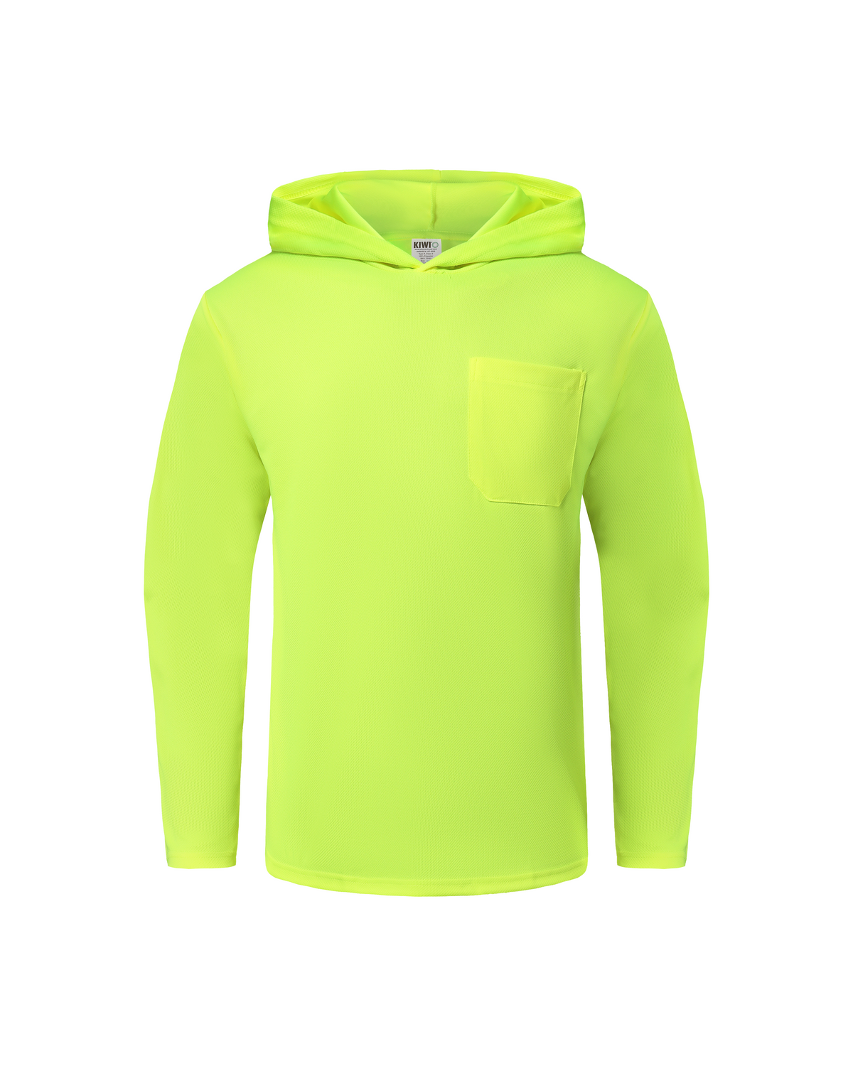 Kiwi High Visibility Neon Long Sleeve Safety Hoodie