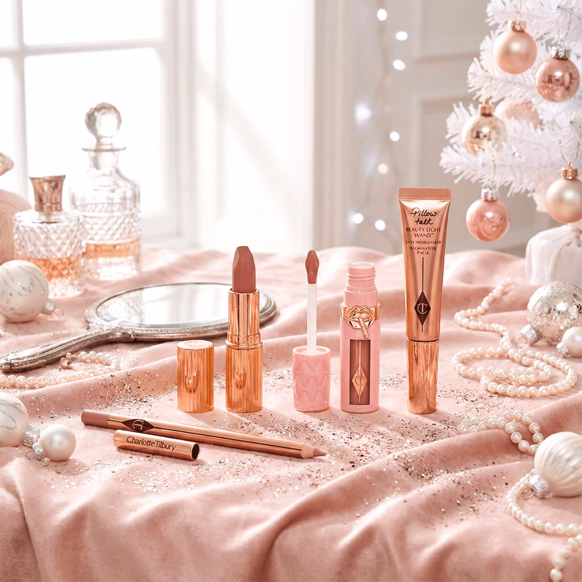 Charlotte Tilbury Pillow Talk Iconic Lip and Cheek Secrets - Pillow Talk - Iron Velvet