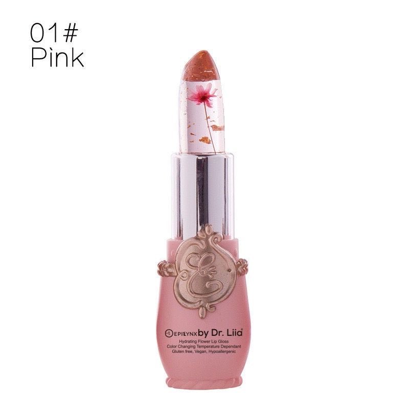 Color-Changing Flower Lip Gloss – Vegan, Gluten-Free, Hydrating Lip Balm - Iron Velvet