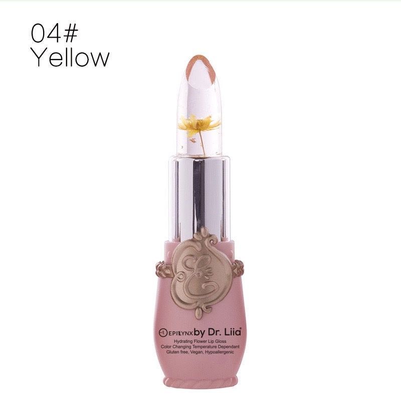 Color-Changing Flower Lip Gloss – Vegan, Gluten-Free, Hydrating Lip Balm - Iron Velvet