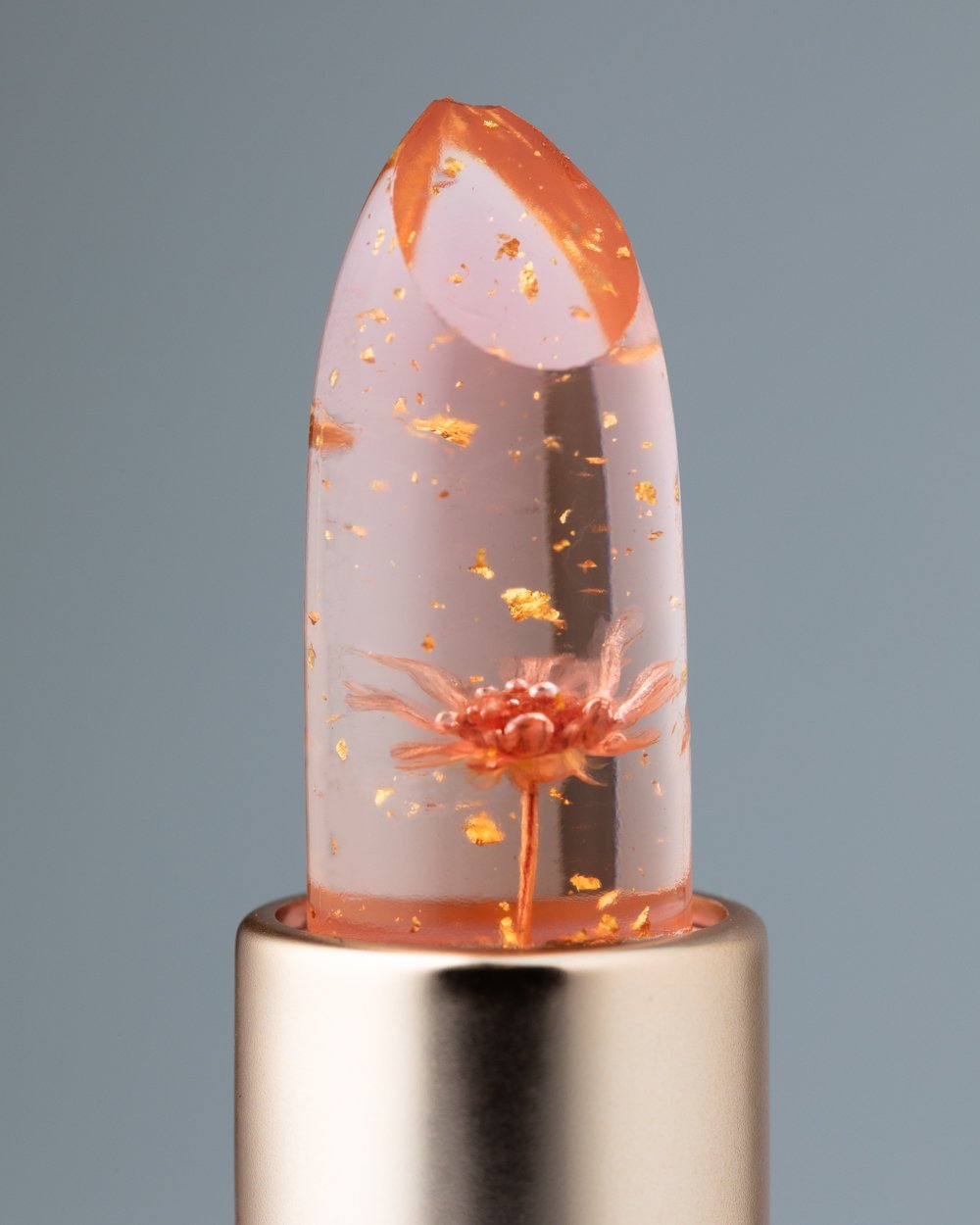 Color-Changing Flower Lip Gloss – Vegan, Gluten-Free, Hydrating Lip Balm - Iron Velvet