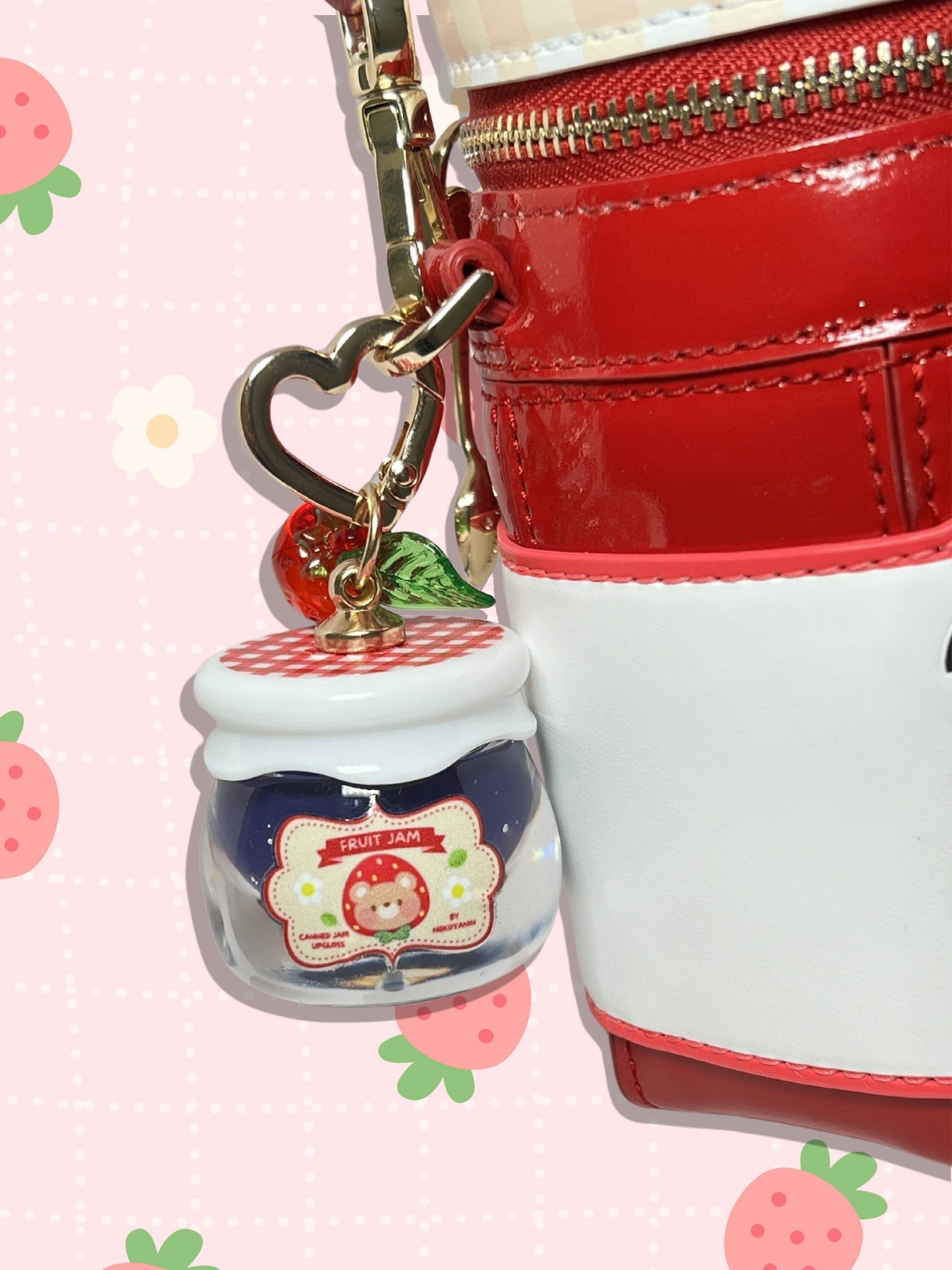 Fruit Jam Lip Gloss Keychain - Iron Velvet