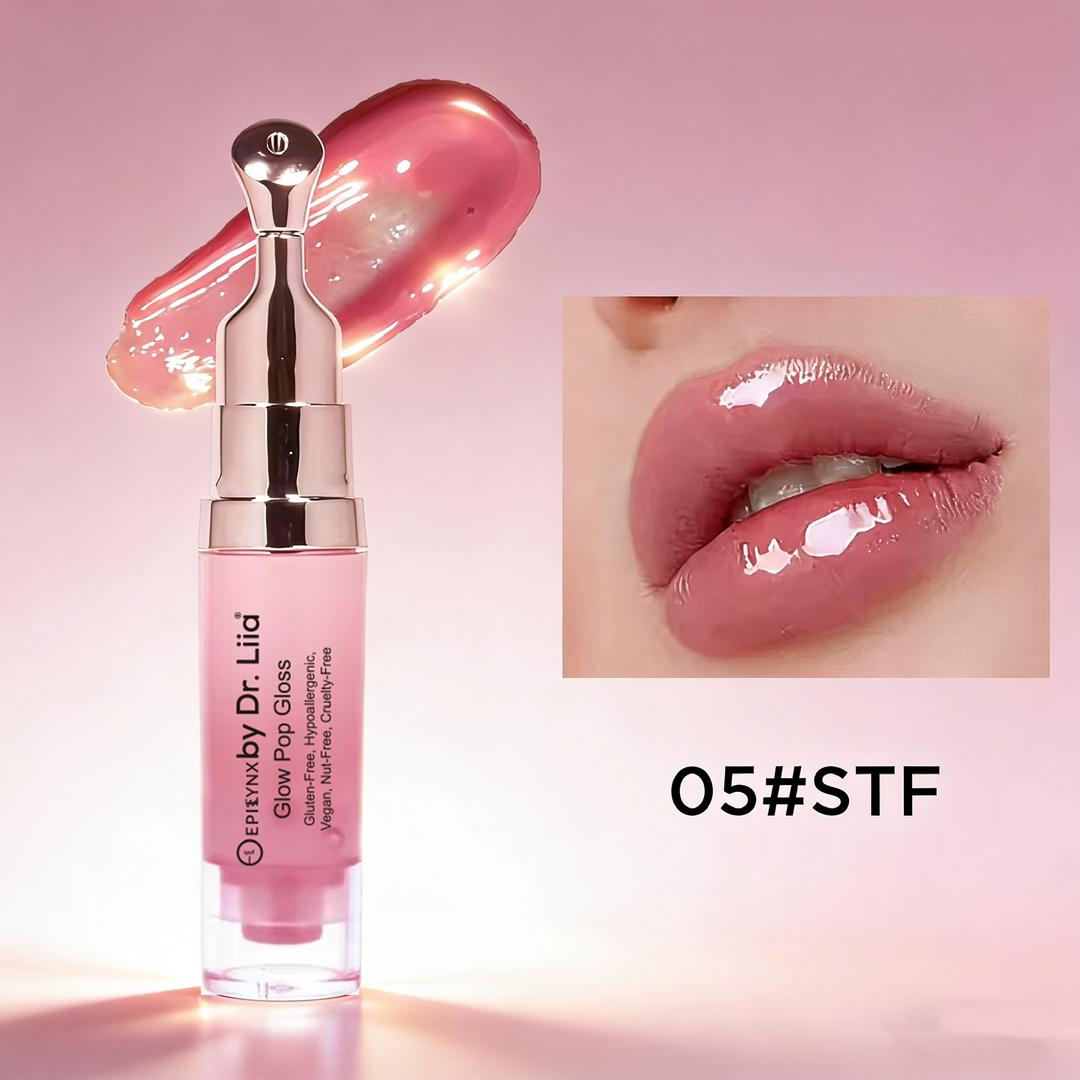 Glow Pop Gloss & Lip Treatment – Radiant Shine & pH Color-Shift - Iron Velvet