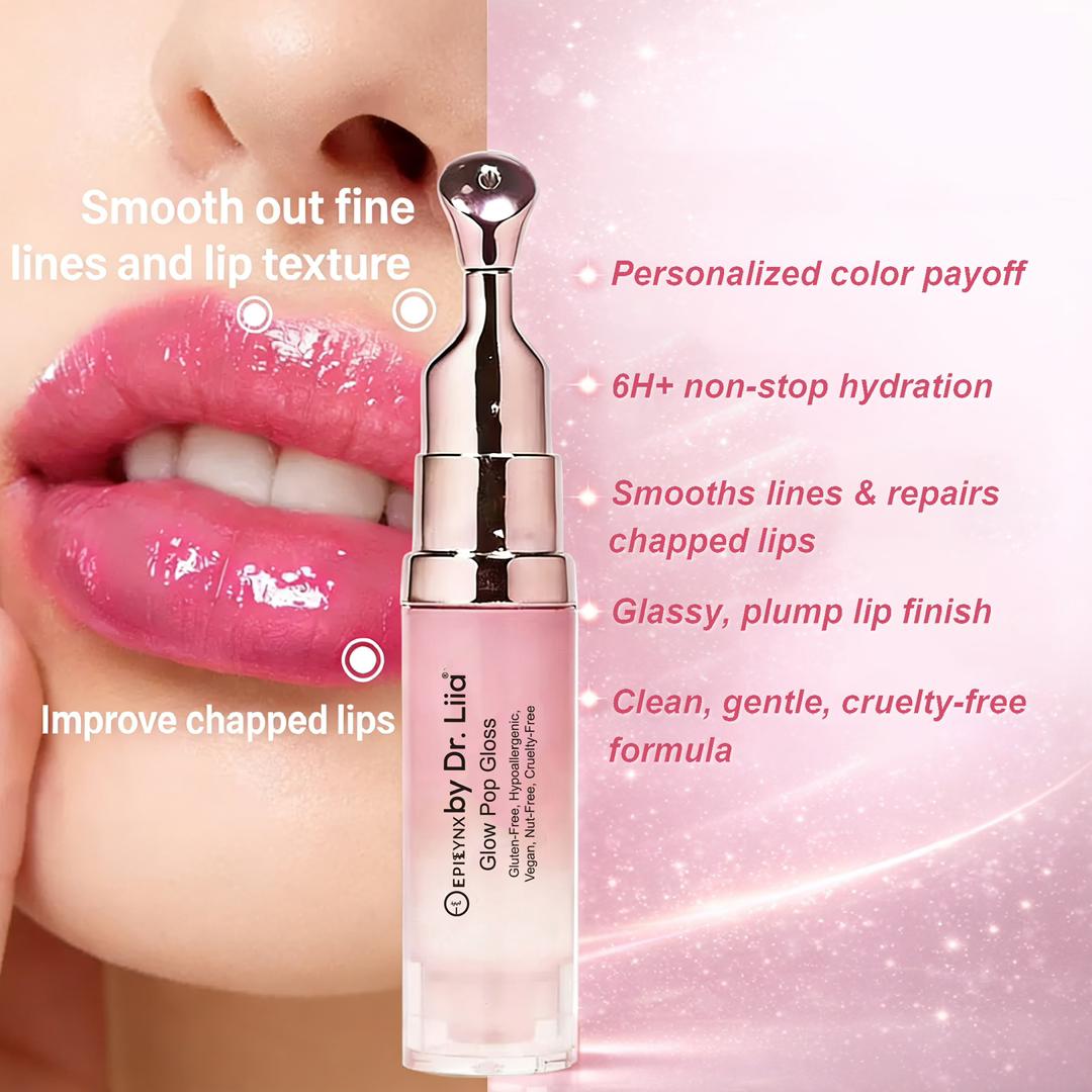 Glow Pop Gloss & Lip Treatment – Radiant Shine & pH Color-Shift - Iron Velvet