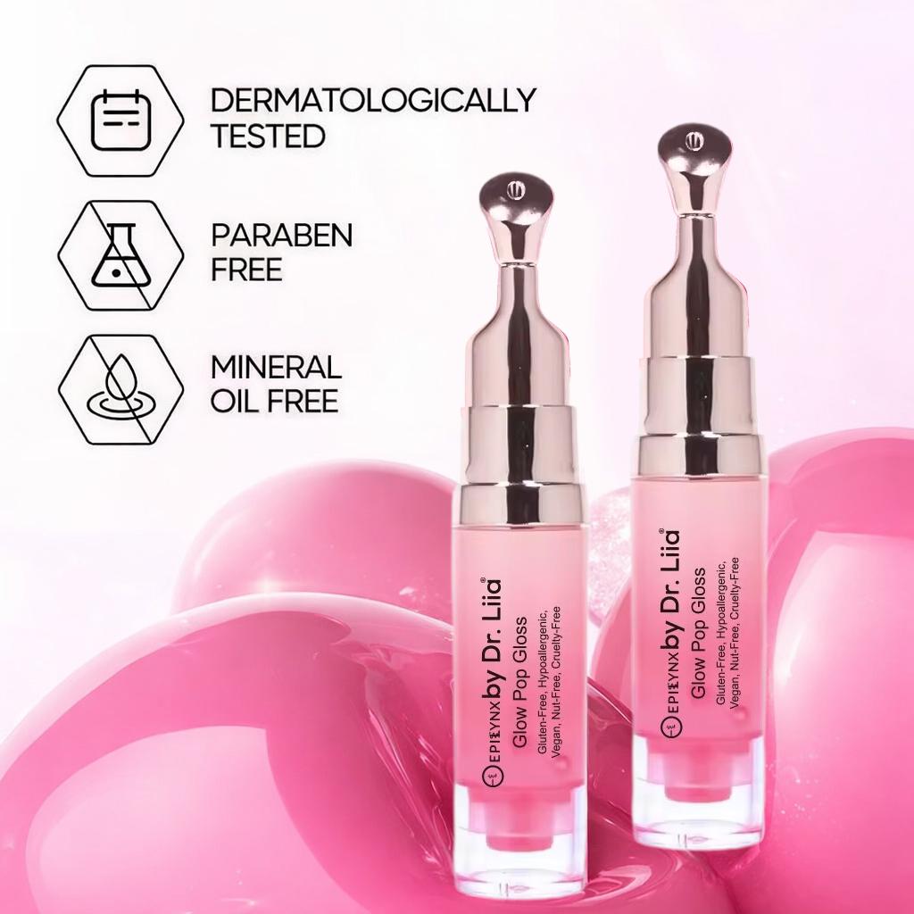 Glow Pop Gloss & Lip Treatment – Radiant Shine & pH Color-Shift - Iron Velvet