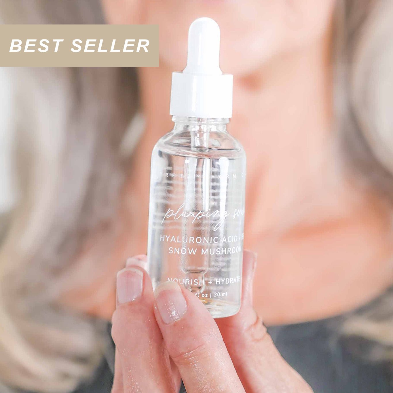 Hyaluronic Plumping Serum with Vitamin B5 + Snow Mushroom - Iron Velvet