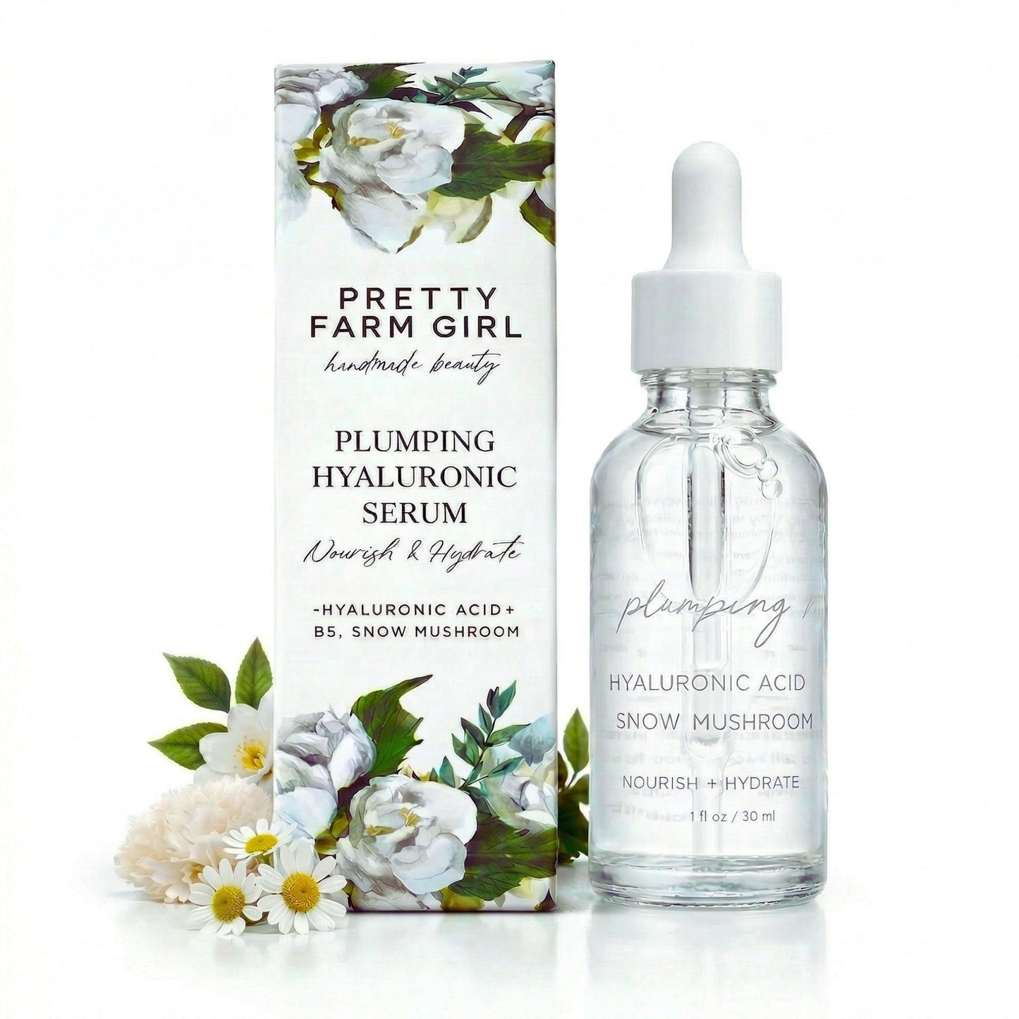 Hyaluronic Plumping Serum with Vitamin B5 + Snow Mushroom - Iron Velvet