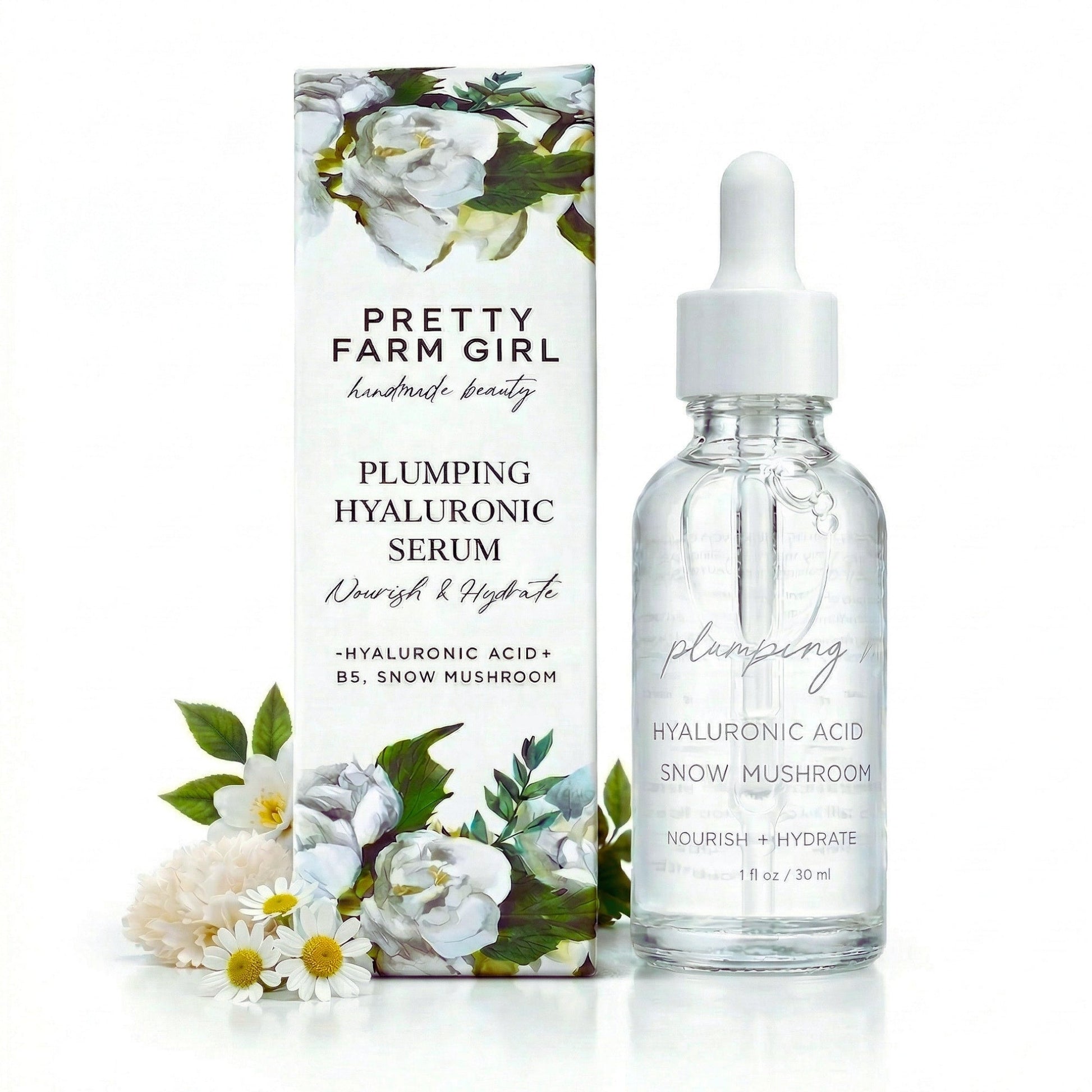 Hyaluronic Plumping Serum with Vitamin B5 + Snow Mushroom - Iron Velvet