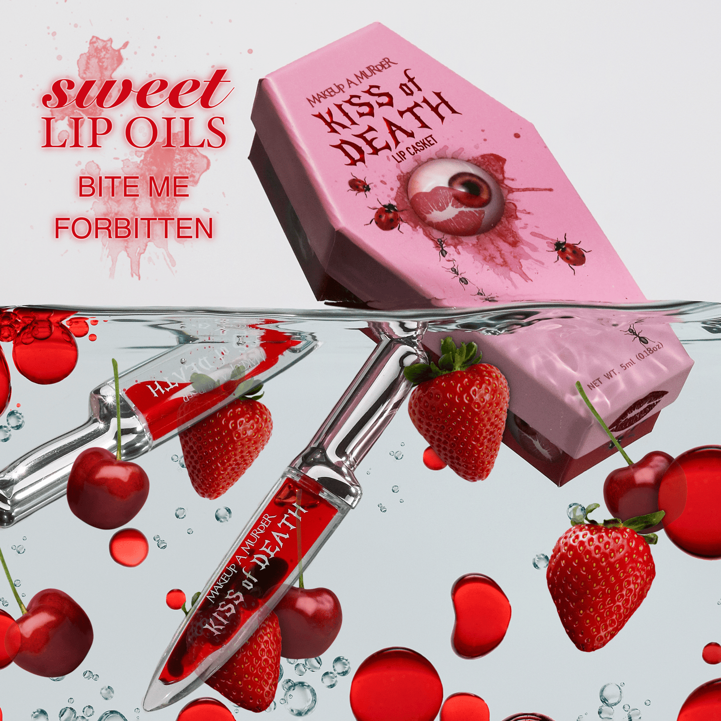 KISS of DEATH Bloody Lip Oils - Iron Velvet