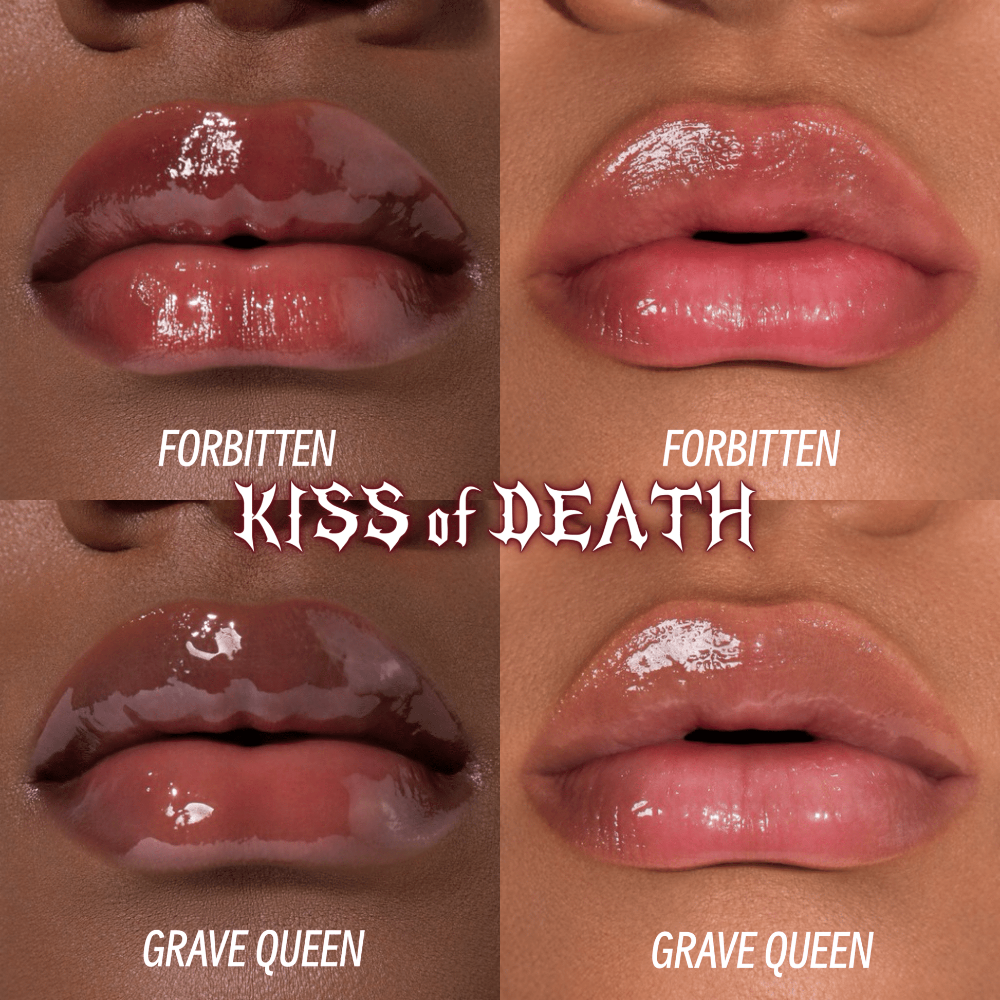 KISS of DEATH Bloody Lip Oils (Full Collection) - Iron Velvet