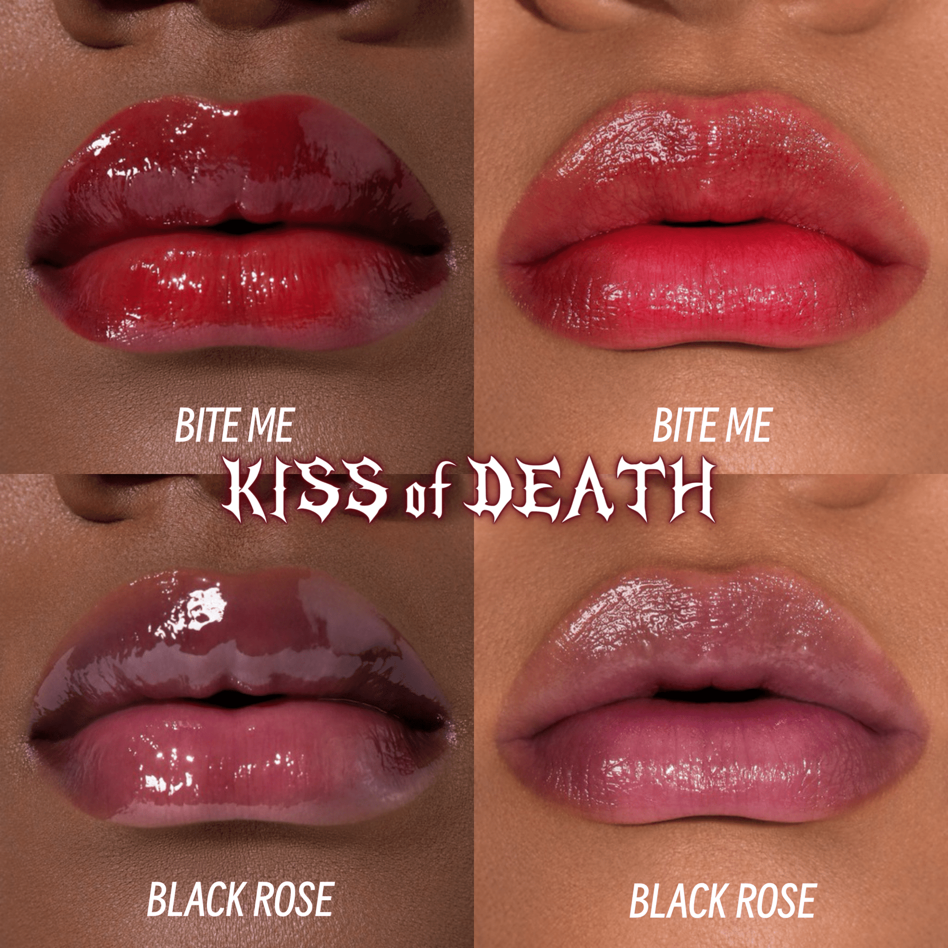 KISS of DEATH Bloody Lip Oils (Full Collection) - Iron Velvet