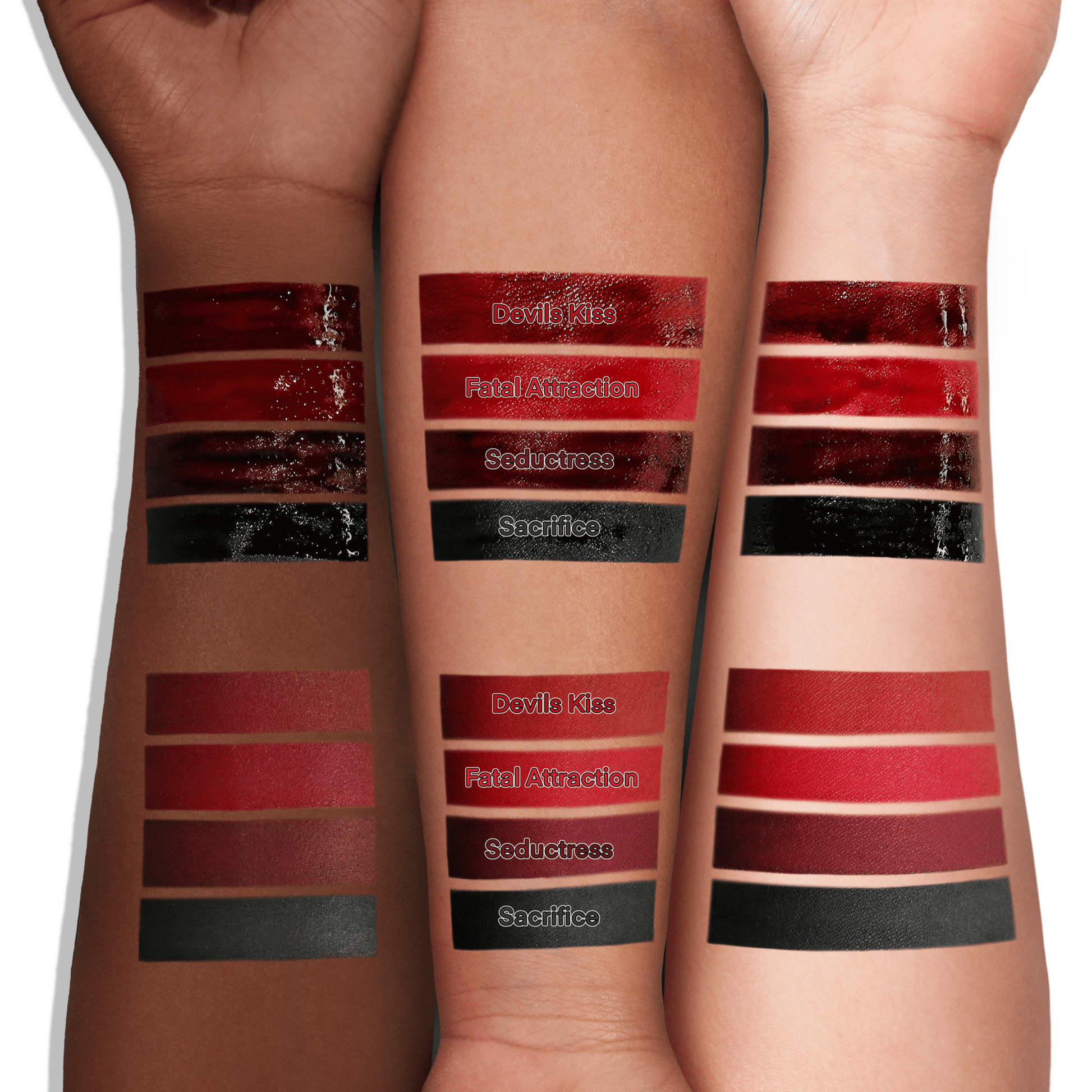 KISS of DEATH Bloody Lip Stains (Full Collection) - Iron Velvet