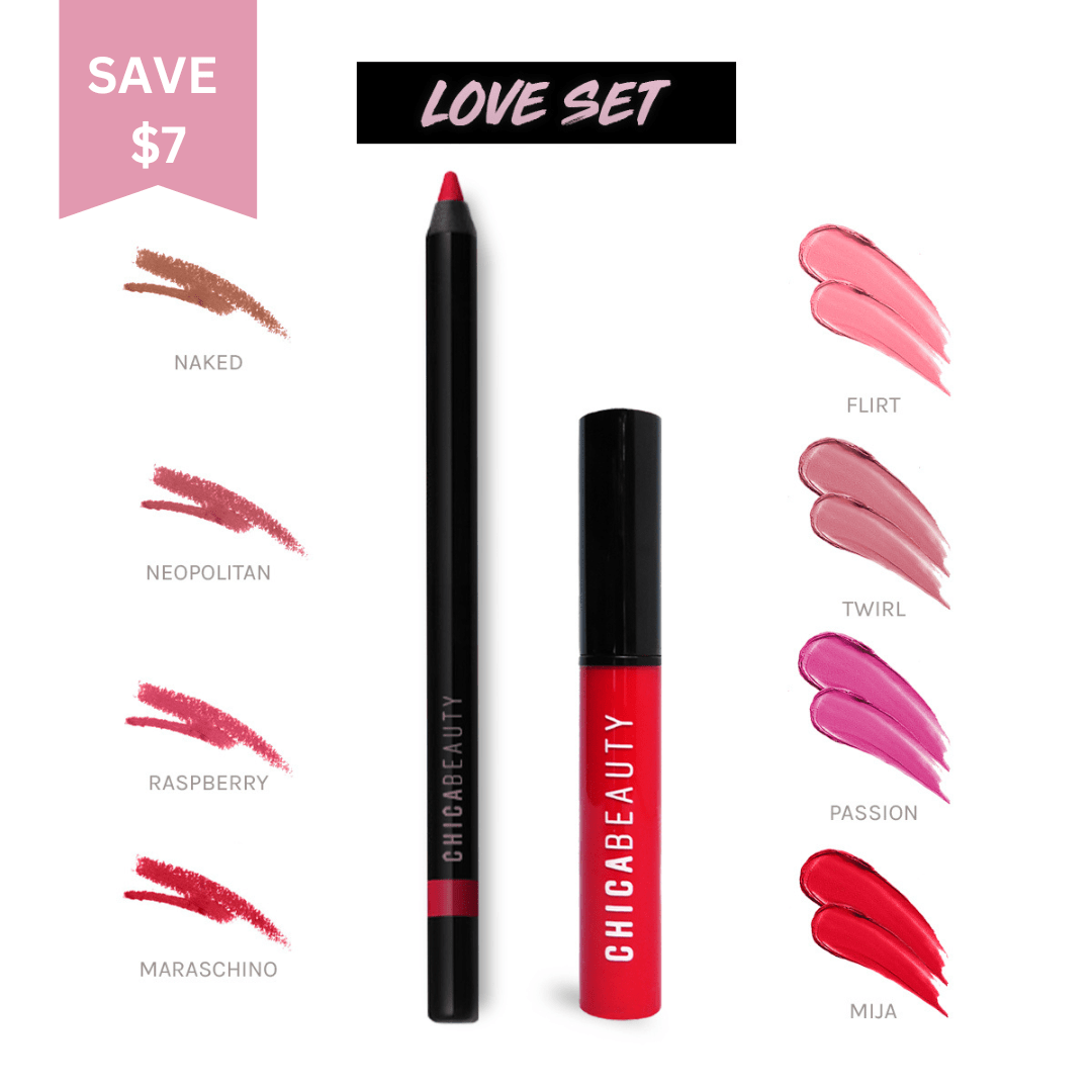 LOVE/AMOR SET (Lipstick + Lip Liner) - Iron Velvet