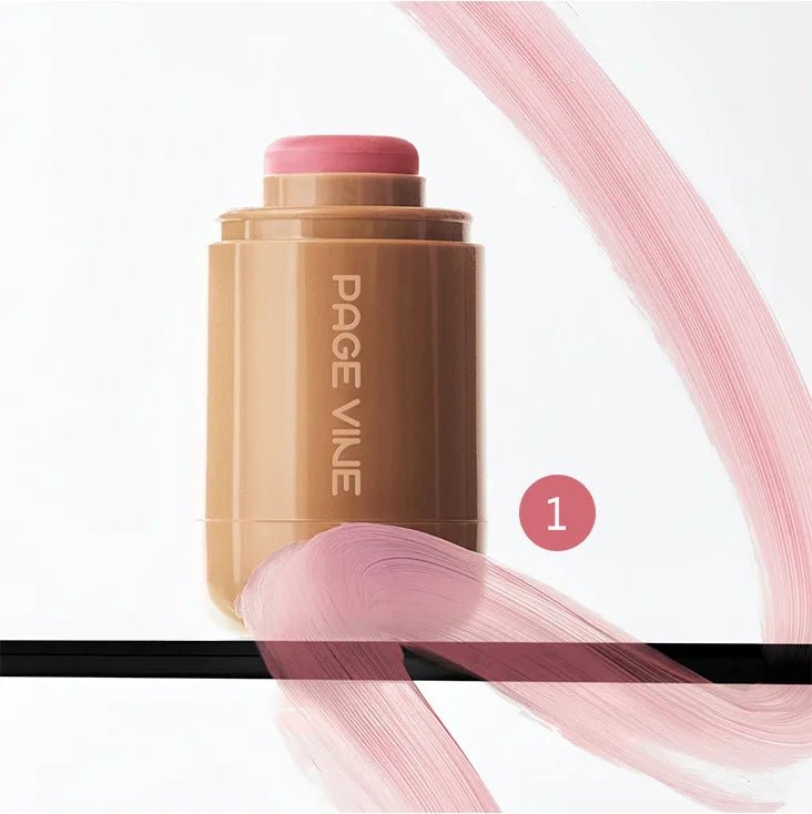 New Blush Stick 3-in-1 Cheek Lip Tinted Moistured Blush Stick Silky Brighten Blush Cream Blusher Cosmetics Tubes Matte Contour - Iron Velvet