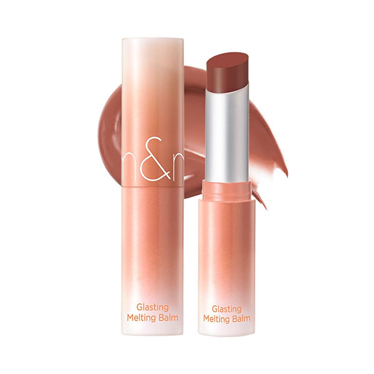 rom&nd Glasting Melting Balm, Vegan Lip Balm with Moisturizing Oils - Colorful, Non-Greasy & Shiny Finish - Iron Velvet