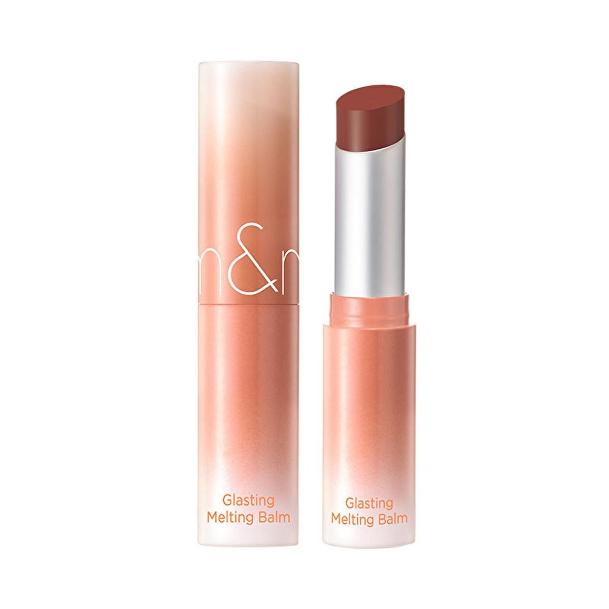 rom&nd Glasting Melting Balm, Vegan Lip Balm with Moisturizing Oils - Colorful, Non-Greasy & Shiny Finish - Iron Velvet
