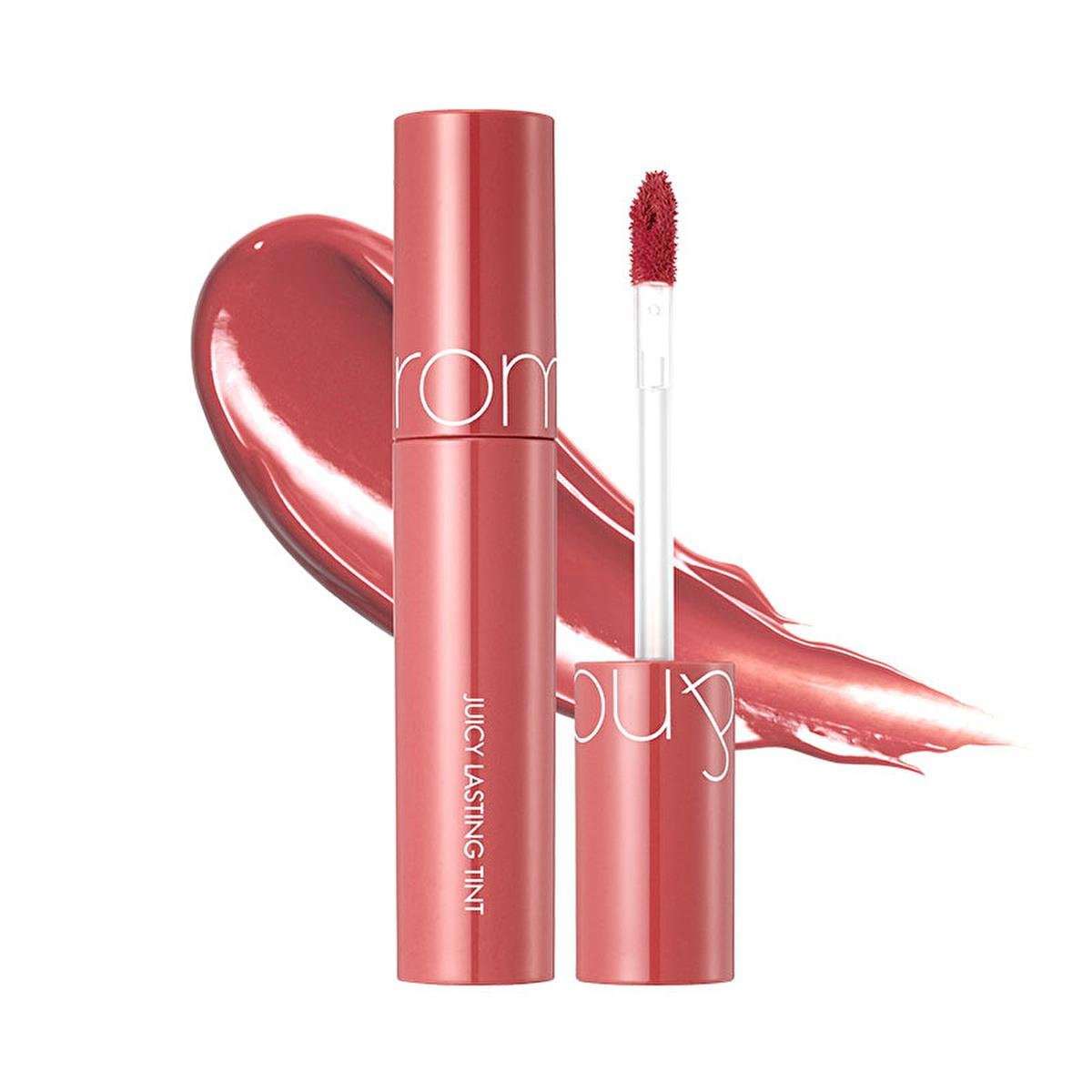 rom&nd Juicy Lasting Tint: 11 Pink Pumpkin - Glossy, Moisturizing, Long-Lasting Korean Lip Tint for Hydrated & Vibrant Lips - Iron Velvet