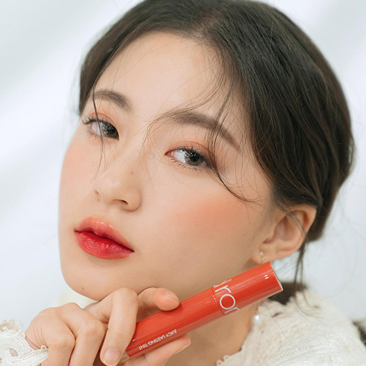 rom&nd Juicy Lasting Tint: 11 Pink Pumpkin - Glossy, Moisturizing, Long-Lasting Korean Lip Tint for Hydrated & Vibrant Lips - Iron Velvet