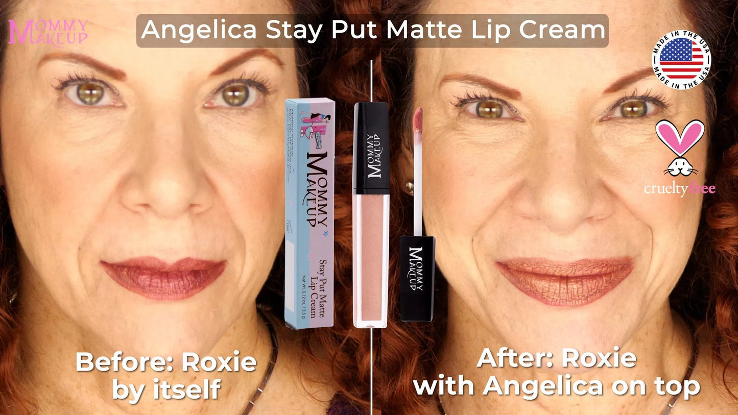 Roxie Stay Put Matte Lip Cream | Stunning Kiss-Proof Lipstick - Iron Velvet