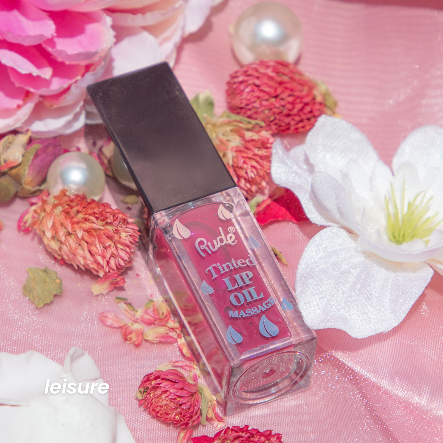 RUDE Lip Oil Massage Tinted & Plumping Lip Oil - Iron Velvet