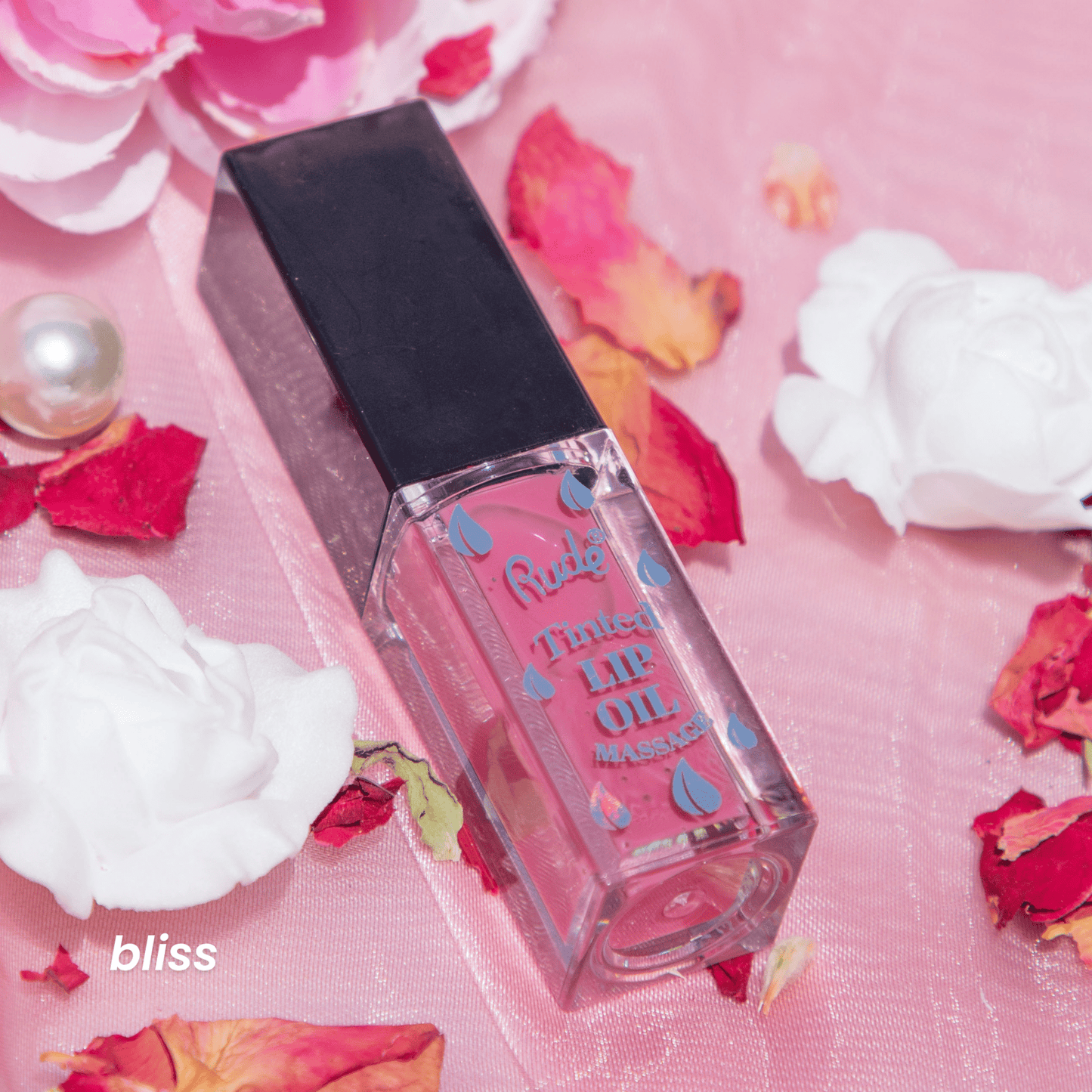 RUDE Lip Oil Massage Tinted & Plumping Lip Oil - Iron Velvet