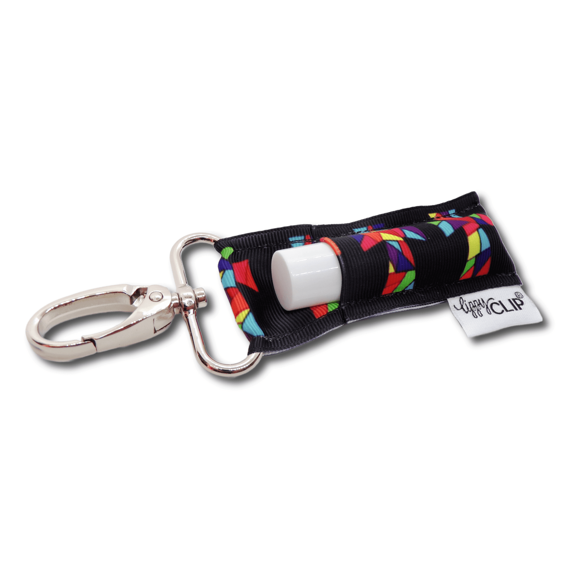 Stained Glass Cross LippyClip® Lip Balm Holder - Iron Velvet