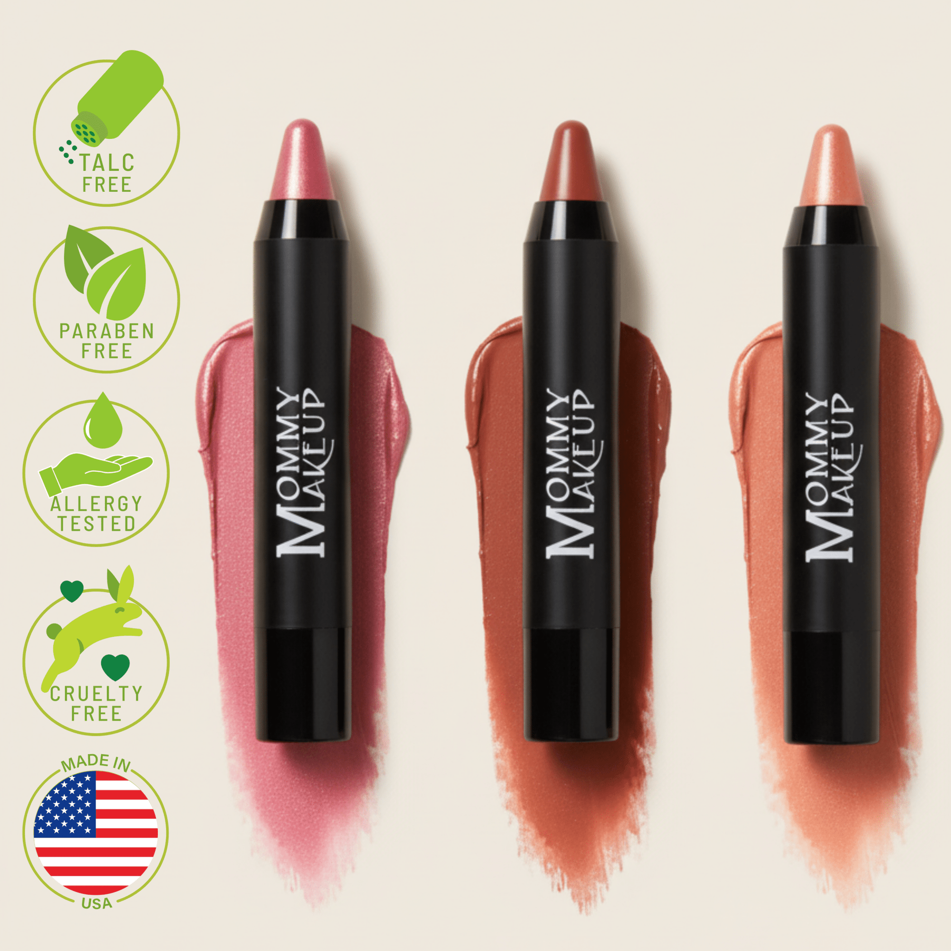 Triple Sticks Lipstick, Cream Blush, and Treatment in Gigi - Iron Velvet