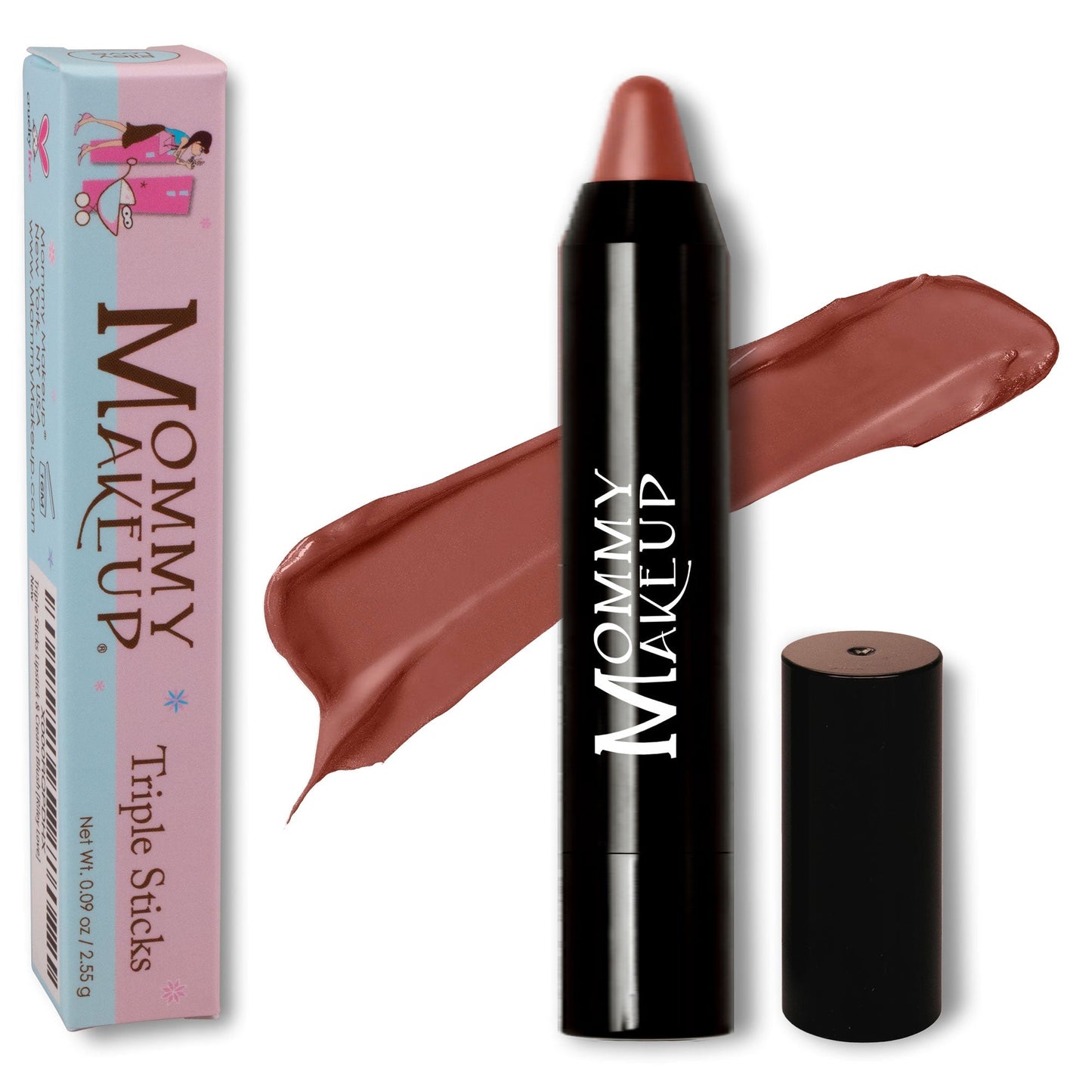Triple Sticks Lipstick, Cream Blush, and Treatment in Ginger Spice - Iron Velvet