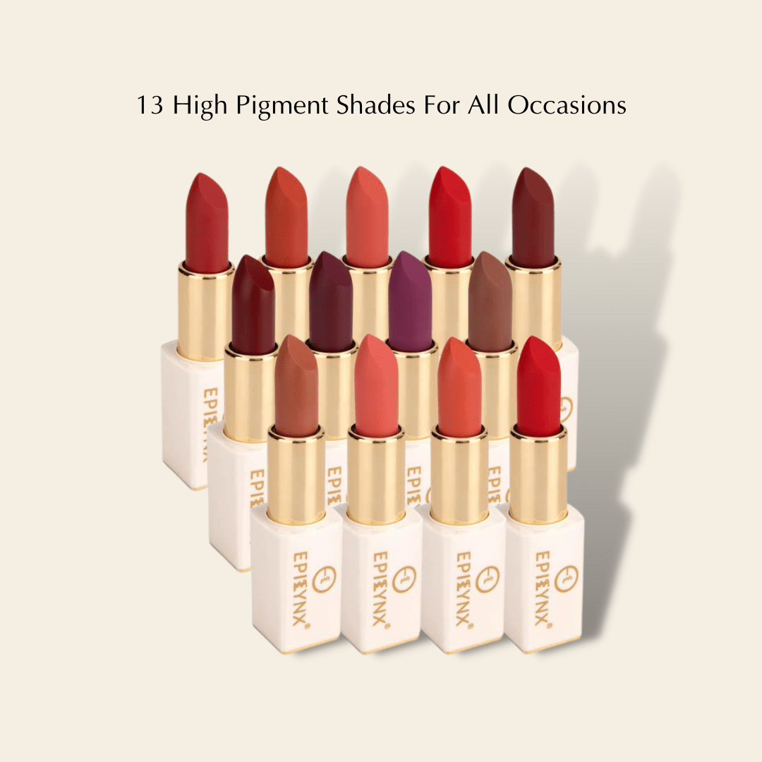 Vegan Matte Lipstick – Hydrating, Long-Wear, Magnetic Case - Iron Velvet