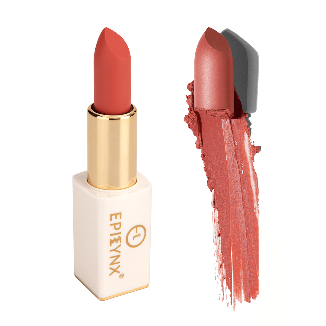 Vegan Matte Lipstick – Hydrating, Long-Wear, Magnetic Case - Iron Velvet