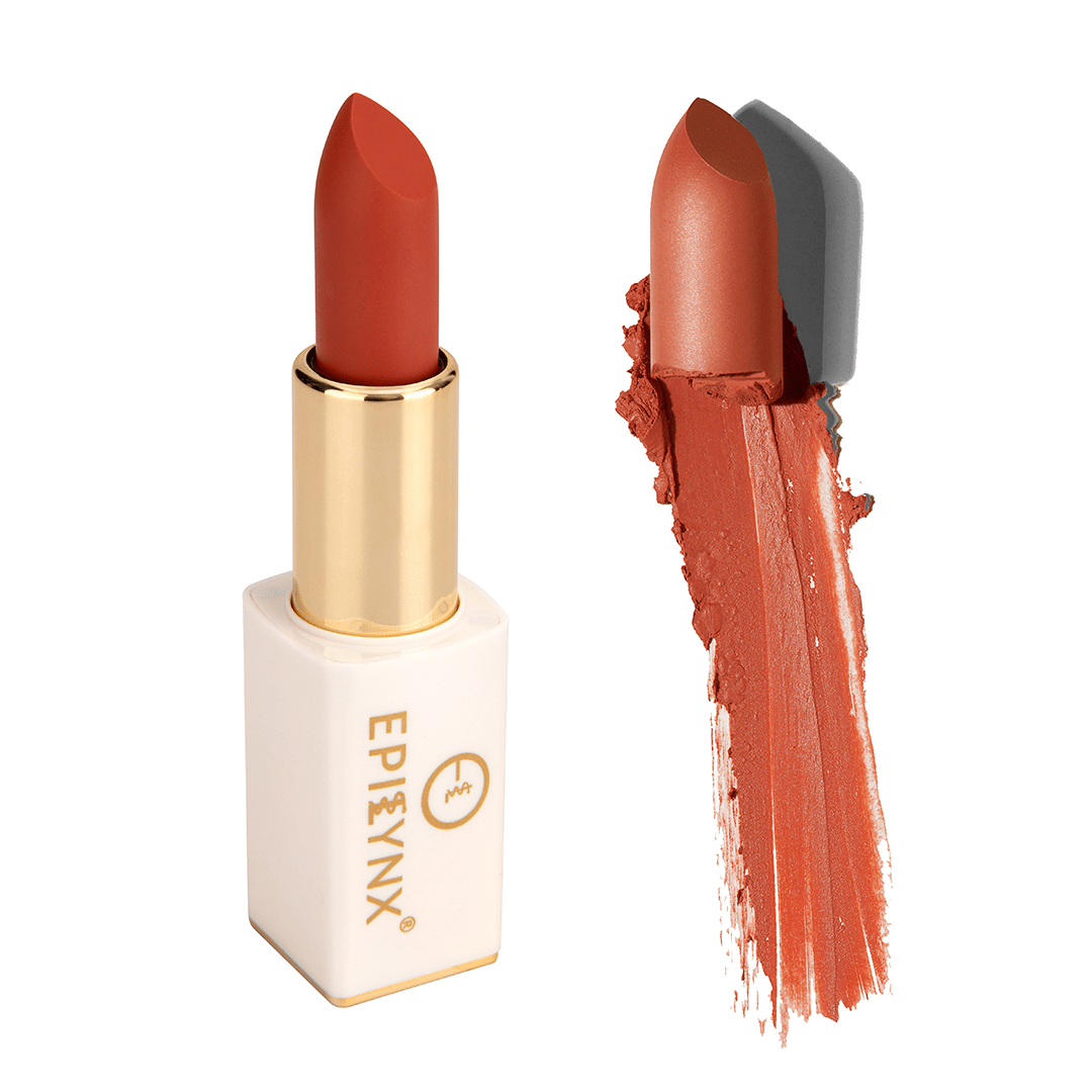 Vegan Matte Lipstick – Hydrating, Long-Wear, Magnetic Case - Iron Velvet
