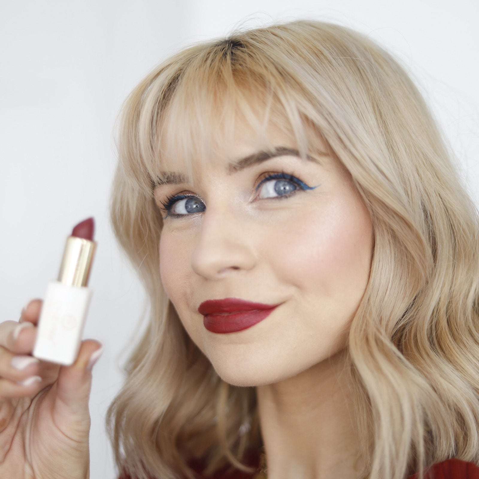 Vegan Matte Lipstick – Hydrating, Long-Wear, Magnetic Case - Iron Velvet