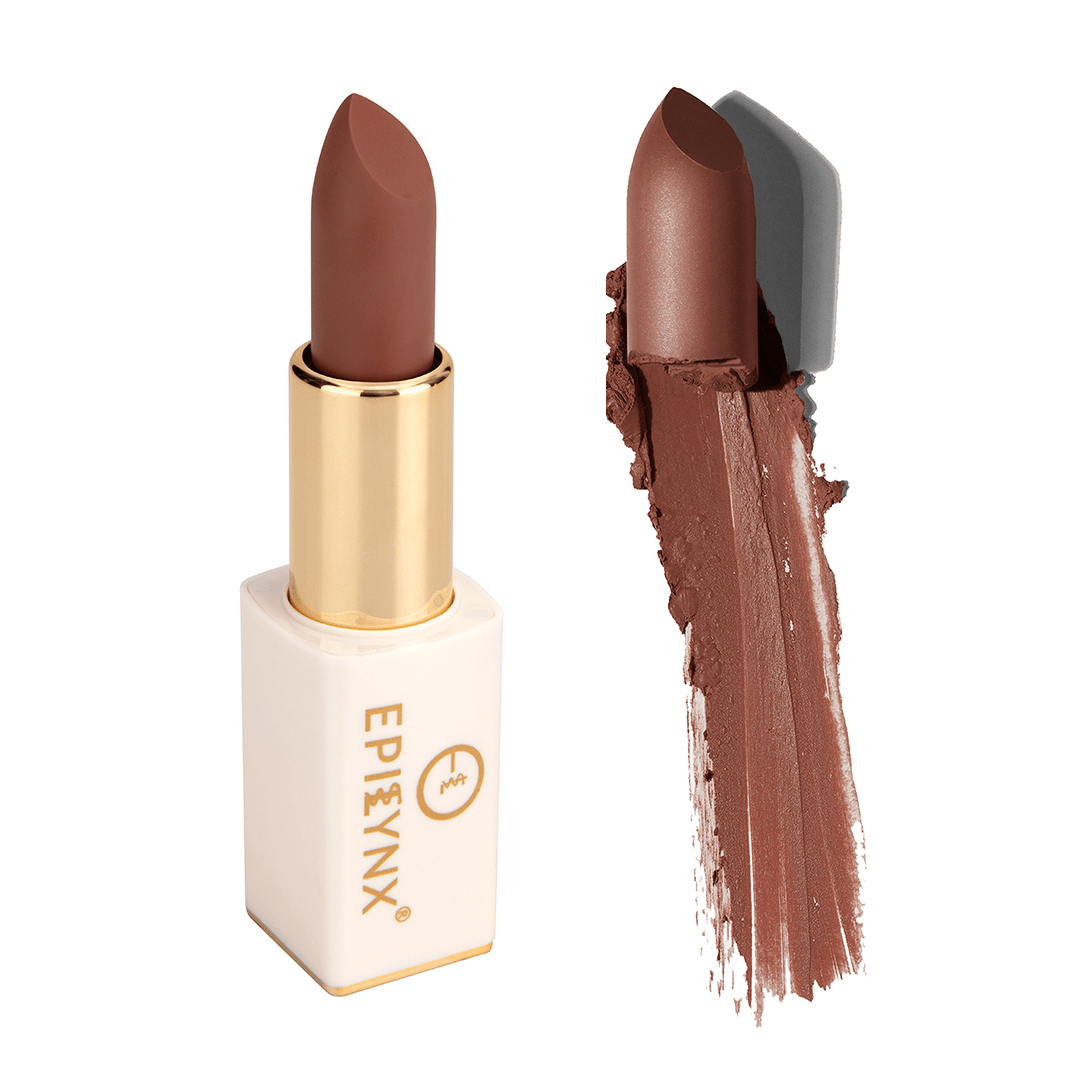 Vegan Matte Lipstick – Hydrating, Long-Wear, Magnetic Case - Iron Velvet